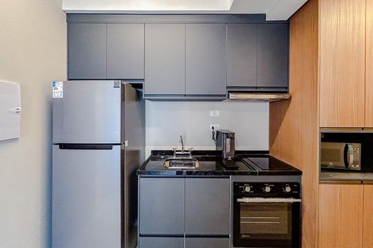 Cozinha de kitnet/studio para alugar com 1 quarto, 31m² em Vila Zilda, São Paulo