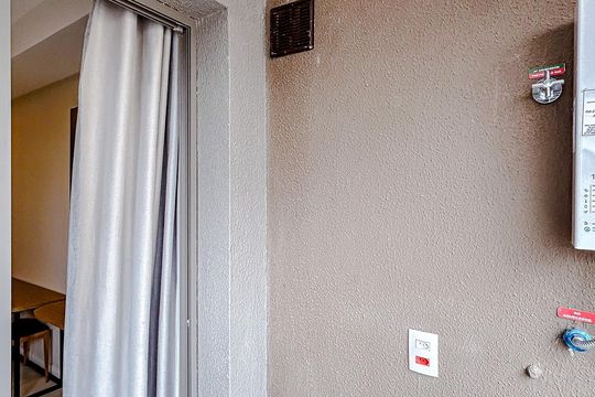 Varanda de kitnet/studio para alugar com 1 quarto, 31m² em Vila Zilda, São Paulo