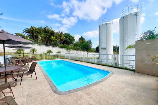 Área comum - Piscina de apartamento para alugar com 2 quartos, 48m² em Caiapos, Contagem