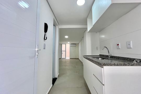 Cozinha de kitnet/studio para alugar com 1 quarto, 30m² em Jabaquara, São Paulo