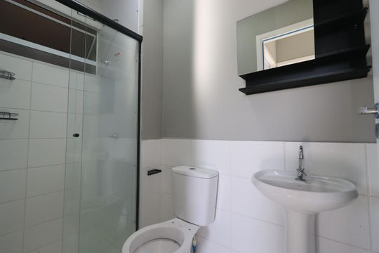 Banheiro de apartamento para alugar com 2 quartos, 43m² em (o-16), Ribeirão Preto