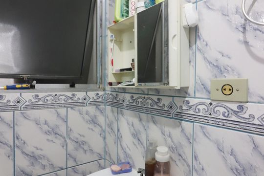 Banheiro Social casa 2 de casa para alugar com 3 quartos, 150m² em Conjunto Habitacional Calux, São Bernardo do Campo