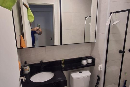 Banheiro de apartamento à venda com 3 quartos, 63m² em Cachambi, Rio de Janeiro