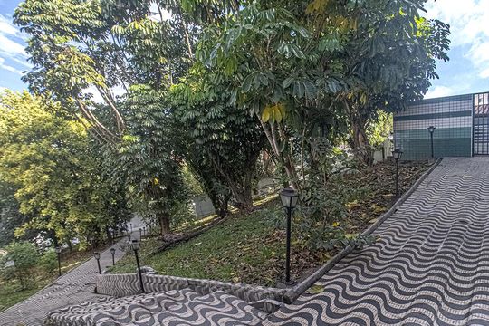 área verde entre a quadra e a churrasqueira_1 de apartamento à venda com 2 quartos, 52m² em Jardim Maria Estela, São Paulo