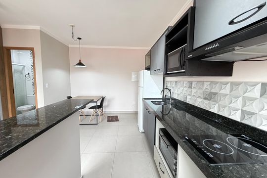 Cozinha de kitnet/studio para alugar com 1 quarto, 38m² em Vila Regente Feijó, São Paulo