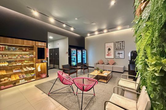 Hall Social Bloco  de kitnet/studio para alugar com 1 quarto, 27m² em Brooklin, São Paulo