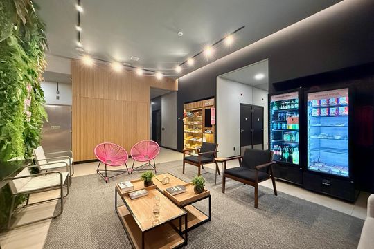 Hall Social Bloco  de kitnet/studio para alugar com 1 quarto, 27m² em Brooklin, São Paulo