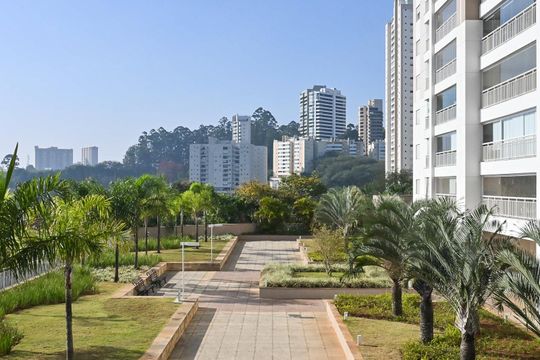 Vista do Quarto de apartamento para alugar com 3 quartos, 141m² em Jardim Monte Kemel, São Paulo
