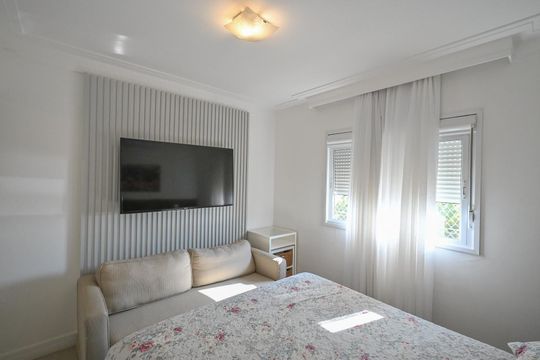 Suíte 2 de apartamento para alugar com 3 quartos, 141m² em Jardim Monte Kemel, São Paulo