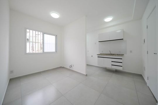 Sala/Cozinha de apartamento para alugar com 1 quarto, 30m² em Vila Guilhermina, São Paulo
