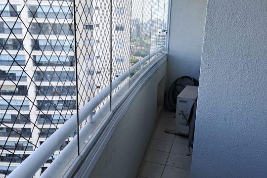 Varanda de apartamento para alugar com 1 quarto, 37m² em Cidade Monções, São Paulo
