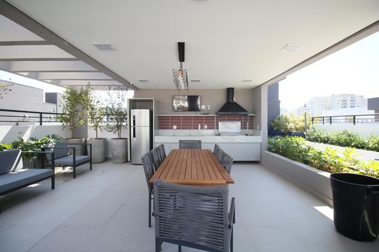 Área comum - Churrasqueira de apartamento à venda com 2 quartos, 35m² em Vila Andrade, São Paulo