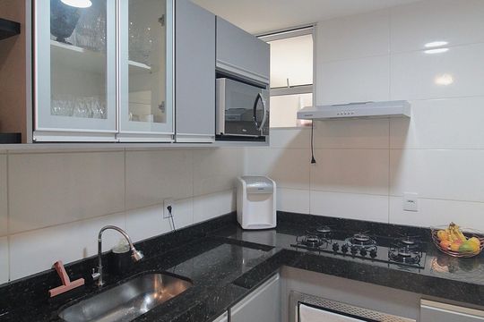 Cozinha de apartamento à venda com 2 quartos, 105m² em Jardim Atlântico, Belo Horizonte