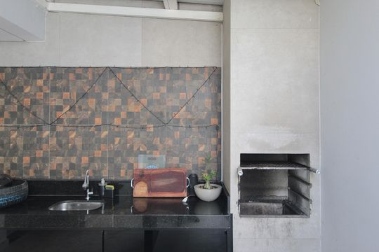 Área Gourmet  de apartamento à venda com 2 quartos, 105m² em Jardim Atlântico, Belo Horizonte