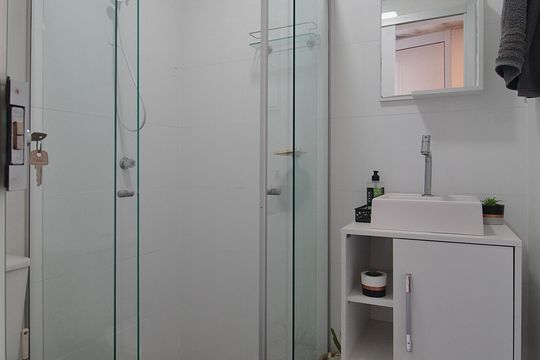 Banheiro Social de apartamento à venda com 2 quartos, 105m² em Jardim Atlântico, Belo Horizonte