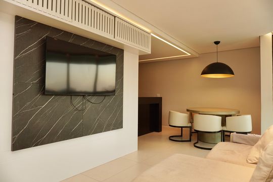 Sala  de apartamento à venda com 3 quartos, 100m² em Buritis, Belo Horizonte