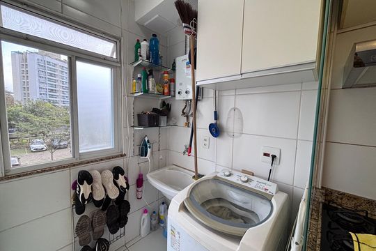 Área de Serviço de apartamento à venda com 3 quartos, 84m² em Recreio dos Bandeirantes, Rio de Janeiro