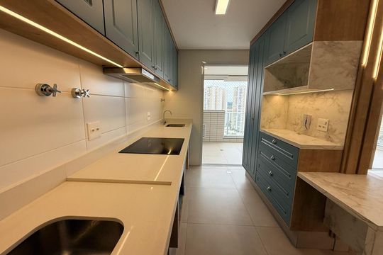 Cozinha de apartamento para alugar com 2 quartos, 52m² em Chácaras São Martinho, Campinas