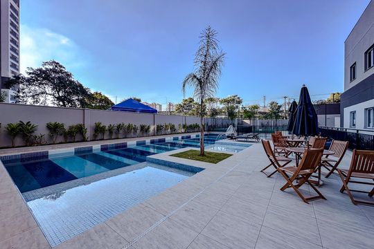 Área comum - Piscina de apartamento para alugar com 1 quarto, 33m² em Mooca, São Paulo