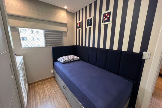 Quarto de apartamento para alugar com 3 quartos, 63m² em Paulicéia, São Bernardo do Campo