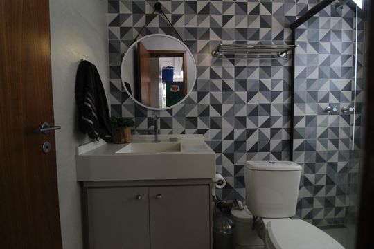 Banheiro Social 2 de apartamento para alugar com 4 quartos, 245m² em Barra Olímpica, Rio de Janeiro