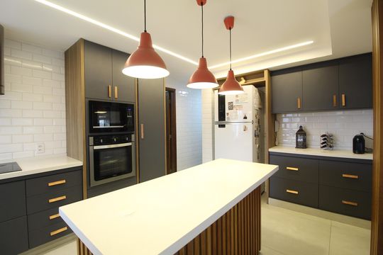 Cozinha de apartamento para alugar com 4 quartos, 245m² em Barra Olímpica, Rio de Janeiro