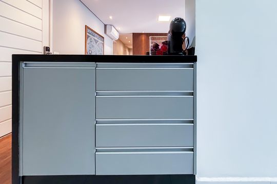 Cozinha de apartamento à venda com 3 quartos, 110m² em Pinheiros, São Paulo