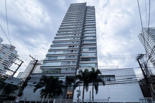 Fachada de apartamento à venda com 3 quartos, 110m² em Pinheiros, São Paulo