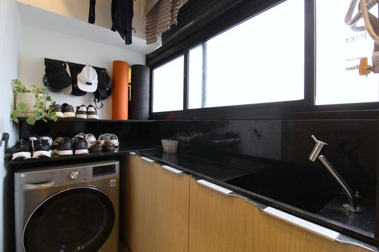 Área de Serviço de apartamento para alugar com 2 quartos, 95m² em Indianópolis, São Paulo