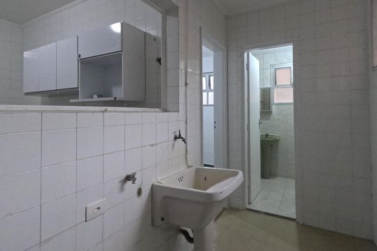 Área de Serviço de apartamento para alugar com 2 quartos, 85m² em José Menino, Santos