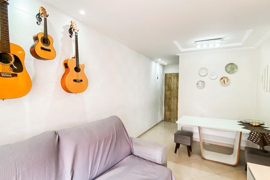 Sala de apartamento à venda com 3 quartos, 67m² em Vila Santana, São Paulo