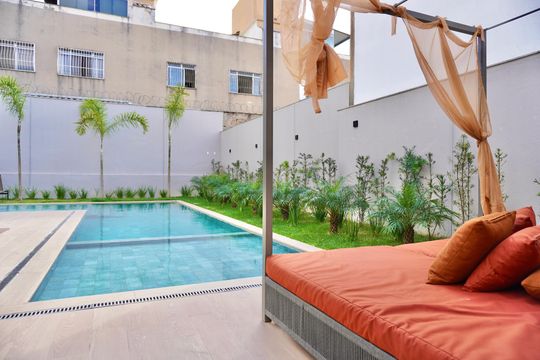 Área comum - Piscina de apartamento à venda com 3 quartos, 62m² em Serrano, Belo Horizonte