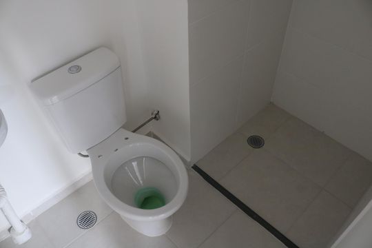 Banheiro de apartamento para alugar com 2 quartos, 32m² em Várzea da Barra Funda, São Paulo