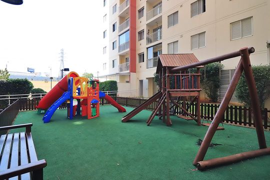 Área comum - Playground de apartamento para alugar com 3 quartos, 67m² em Vila Homero Thon, Santo André