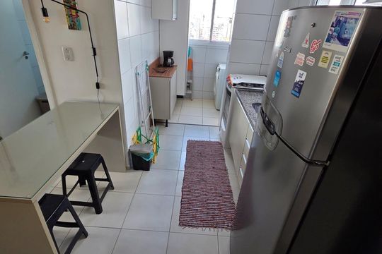 Cozinha de apartamento para alugar com 1 quarto, 41m² em Campos Elíseos, São Paulo