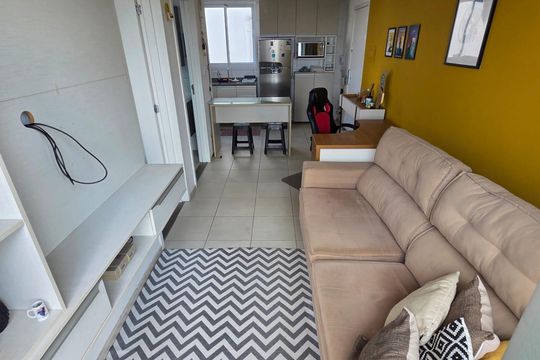 Sala de apartamento para alugar com 1 quarto, 41m² em Campos Elíseos, São Paulo