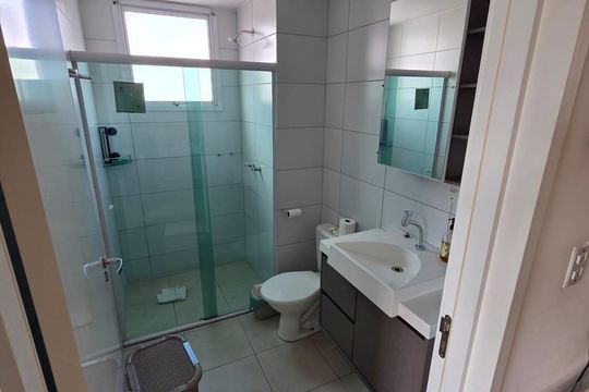 Banheiro de apartamento para alugar com 1 quarto, 41m² em Campos Elíseos, São Paulo
