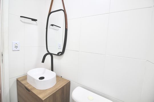Banheiro  de apartamento para alugar com 2 quartos, 49m² em Cidade Kemel, Ferraz de Vasconcelos
