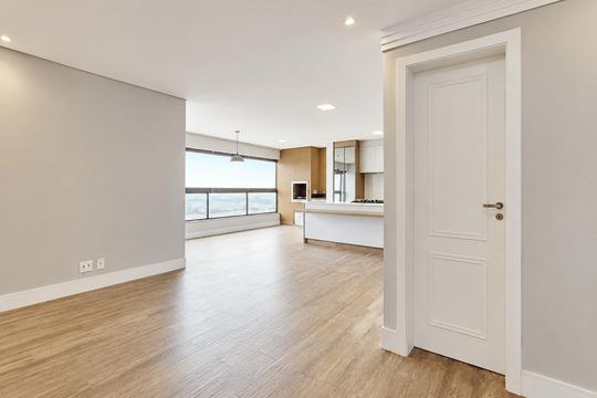 Sala de apartamento à venda com 3 quartos, 117m² em Mansões Santo Antônio, Campinas