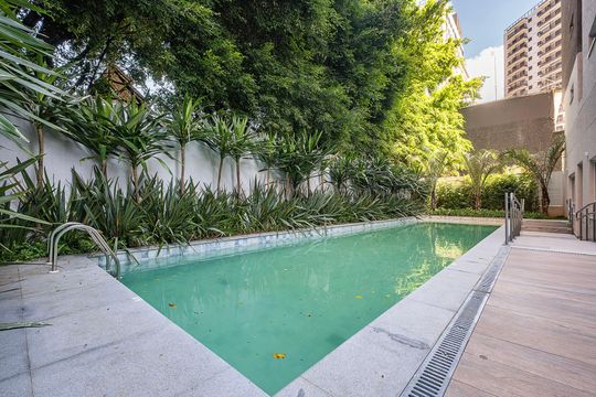 Piscina de apartamento para alugar com 1 quarto, 30m² em Pinheiros, São Paulo