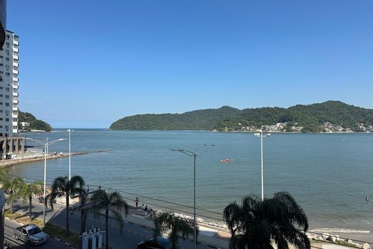 Vista da Sala de apartamento para alugar com 2 quartos, 55m² em Centro, São Vicente