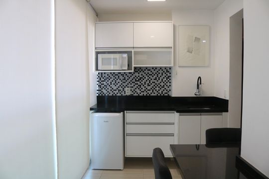 Varanda gourmet de apartamento para alugar com 1 quarto, 34m² em Barra Funda, São Paulo