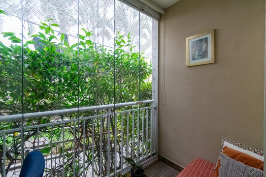 Varanda de apartamento à venda com 2 quartos, 69m² em Vila Sao Paulo, São Paulo