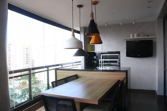 Varanda de apartamento à venda com 3 quartos, 177m² em Vila Anglo Brasileira, São Paulo