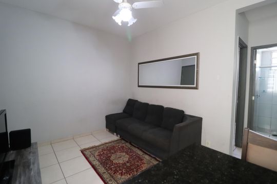 Sala de apartamento para alugar com 2 quartos, 44m² em Gávea, Uberlândia