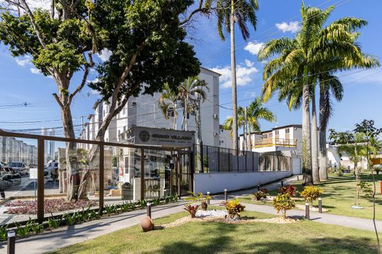 Fachada do condomínio de apartamento à venda com 2 quartos, 40m² em Campo Grande, Rio de Janeiro