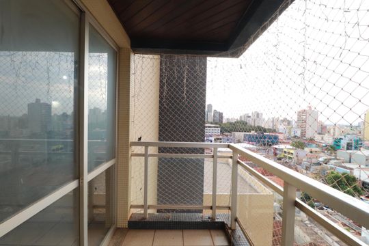 Varanda  de apartamento para alugar com 3 quartos, 100m² em Centro, Ribeirão Preto