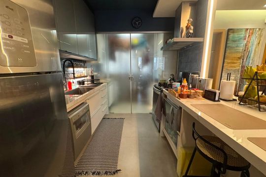 cozinha de apartamento à venda com 2 quartos, 83m² em Buritis, Belo Horizonte