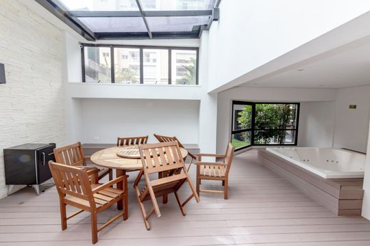 Área comum - Spa de apartamento à venda com 1 quarto, 54m² em Indianópolis, São Paulo