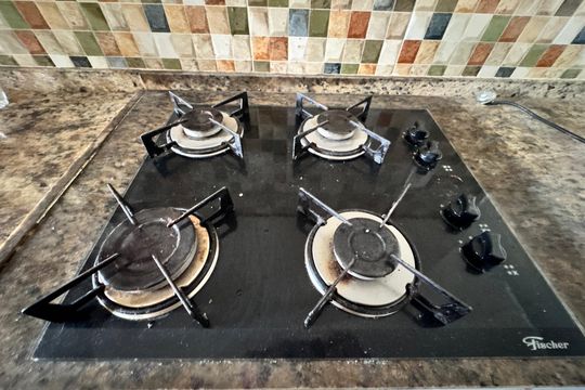 Cozinha de casa de condomínio à venda com 3 quartos, 124m² em Vargem Grande, Rio de Janeiro
